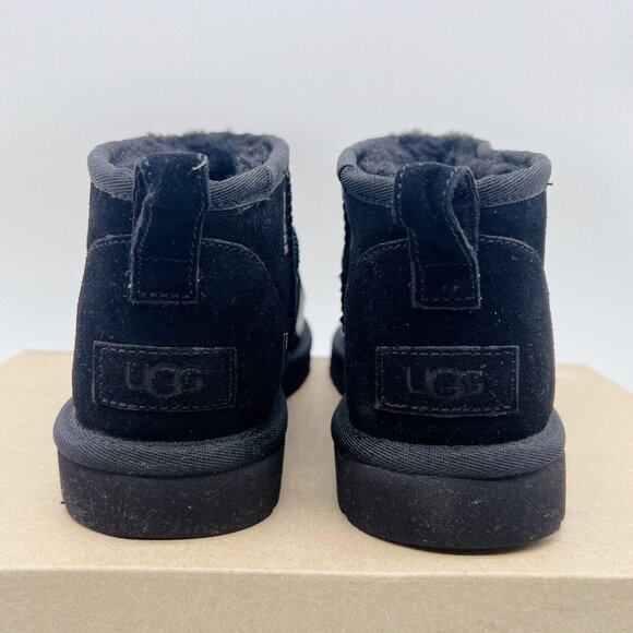 Ugg Classic Ultra Mini Scatter Women’s Ankle Winter Boots Booties Black US 7 - Picture 7 of 12
